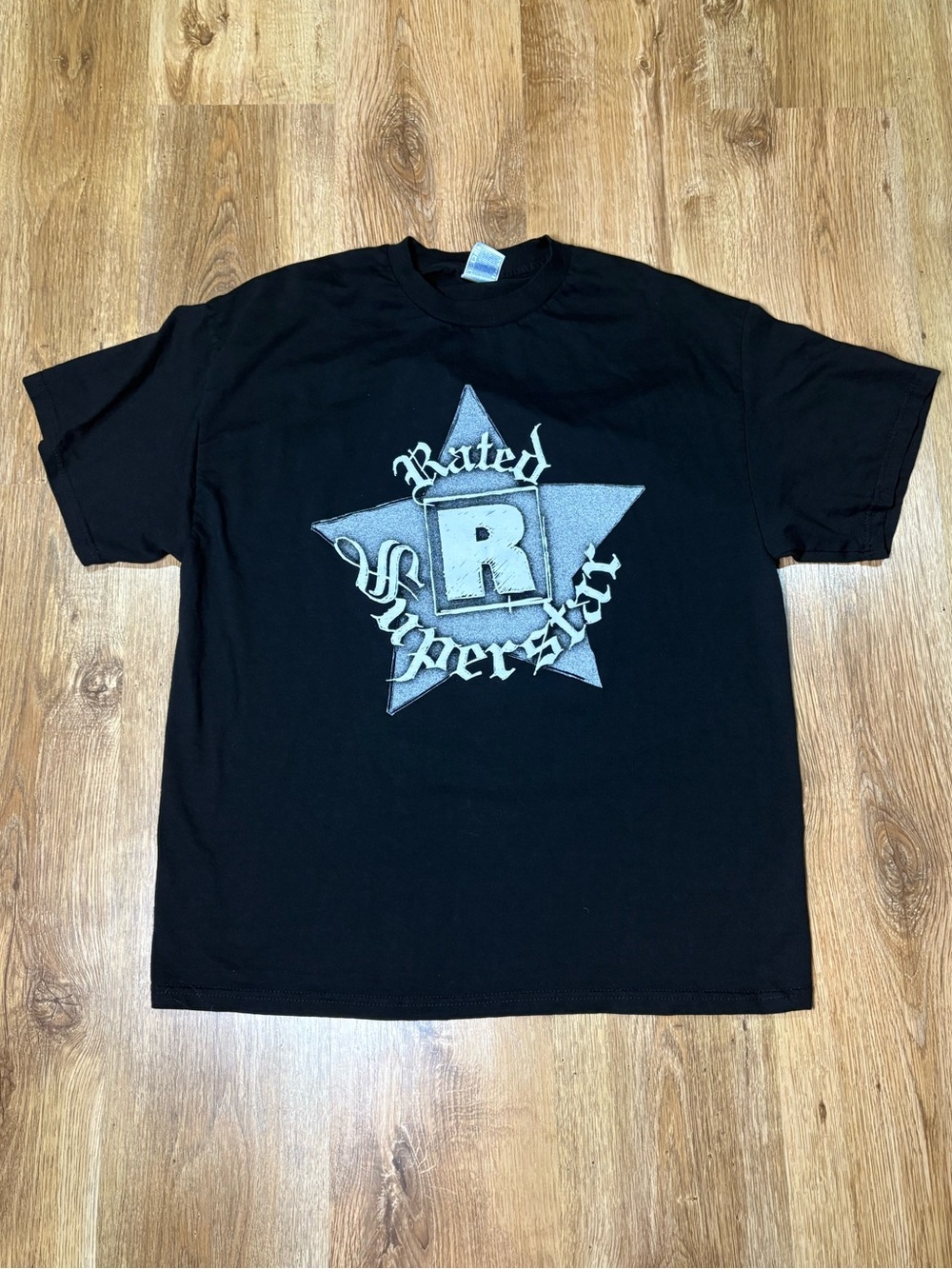 2000s WWE Rated R Superstar Black Graphic Tee